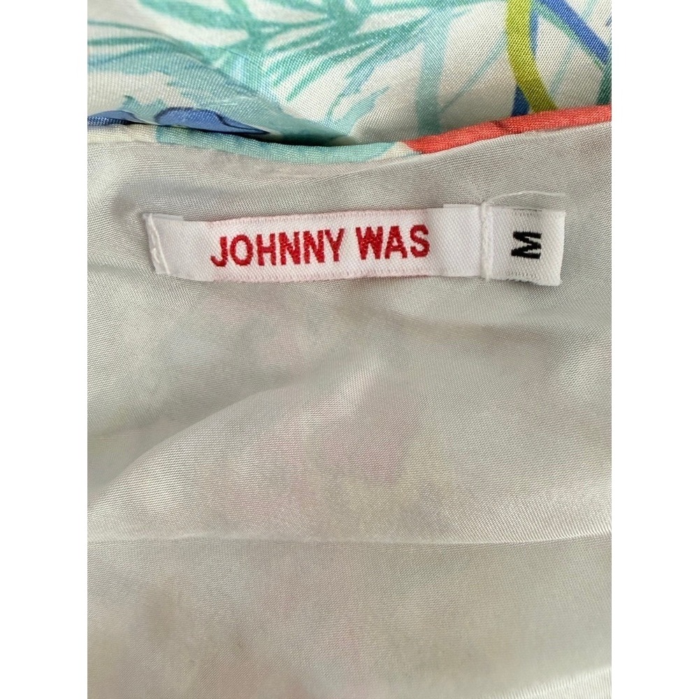 Johnny Was Silk Scarf Print Handkerchief Hem Boho Midi Dress Multicolor Floral - Picture 7 of 12